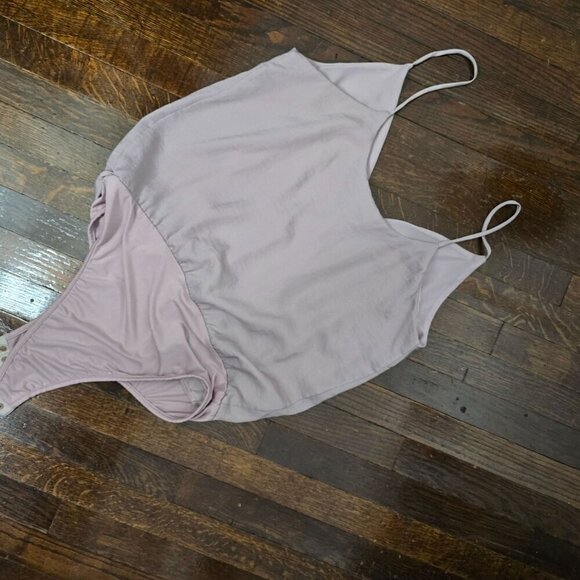 Dusty Rose Pink Hippie Laundry Spaghetti Strap Body Suit - Picture 6 of 8